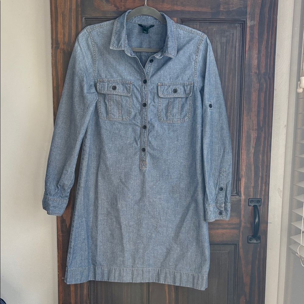 J. Crew Denim Midi Dress